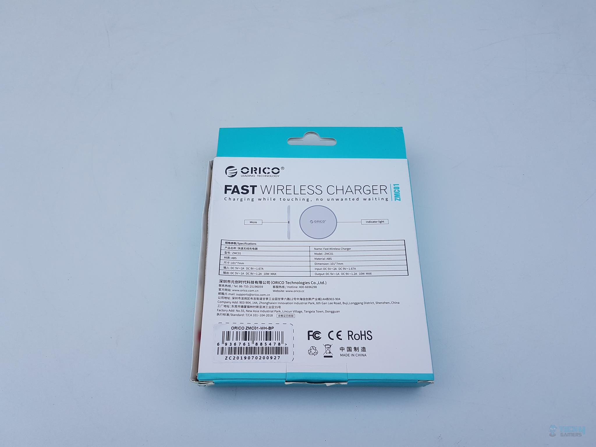 Fast Wireless Charger Backside Packaging 