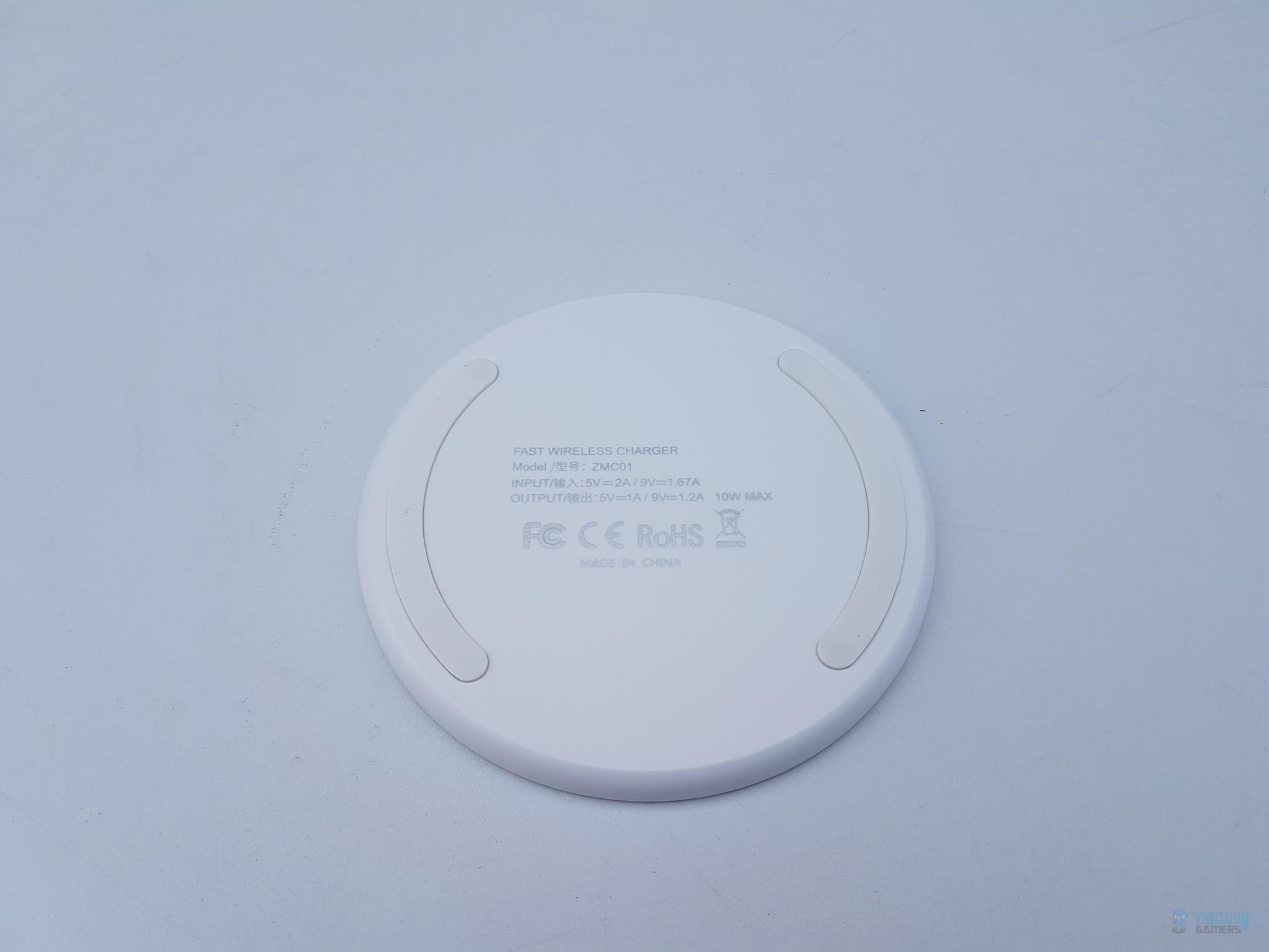 ZMC01 Fast wireless charger Backside Closer Look