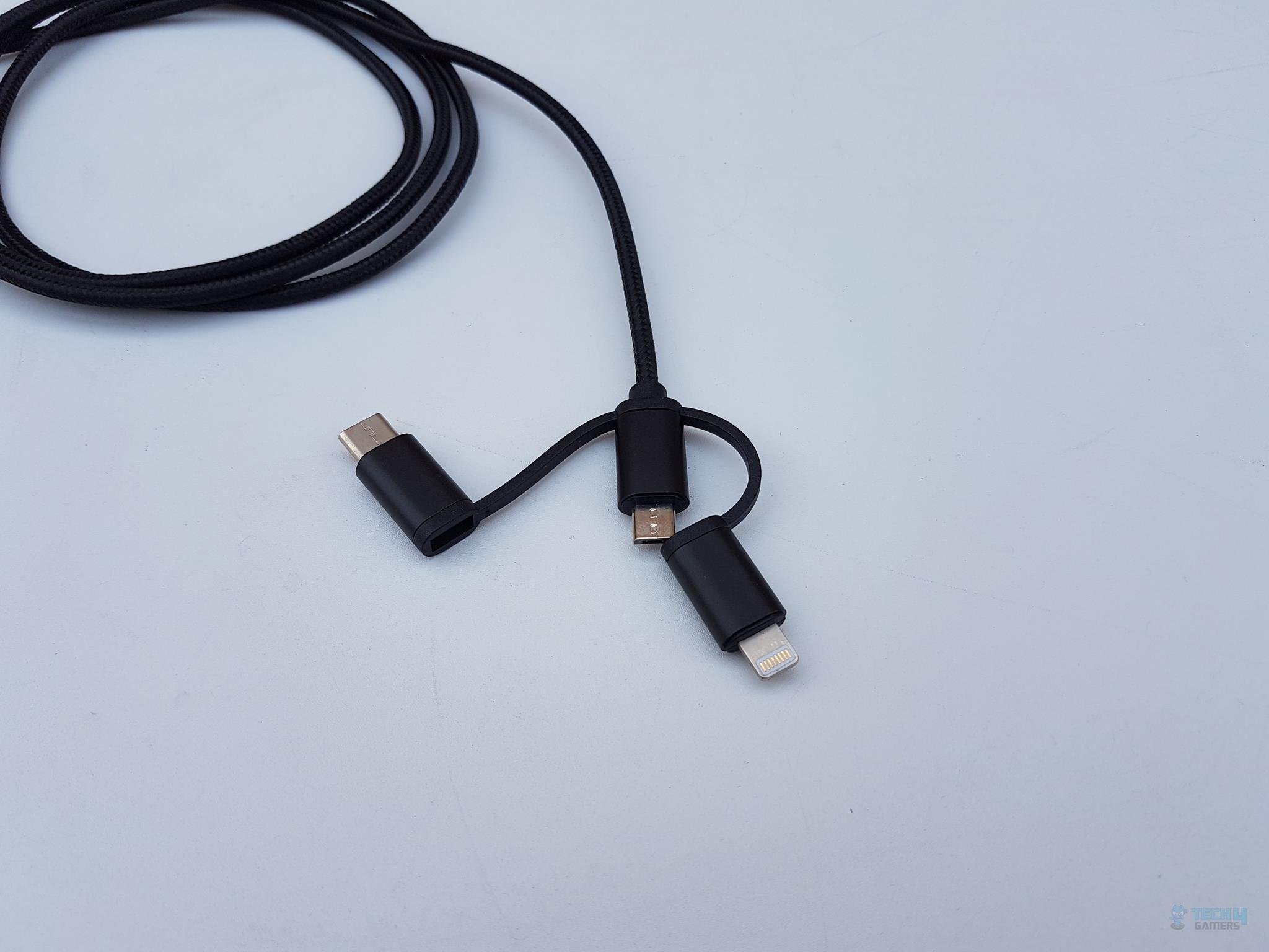 HT3-12-BK Cable Review Closer Look USB Micro Connector 