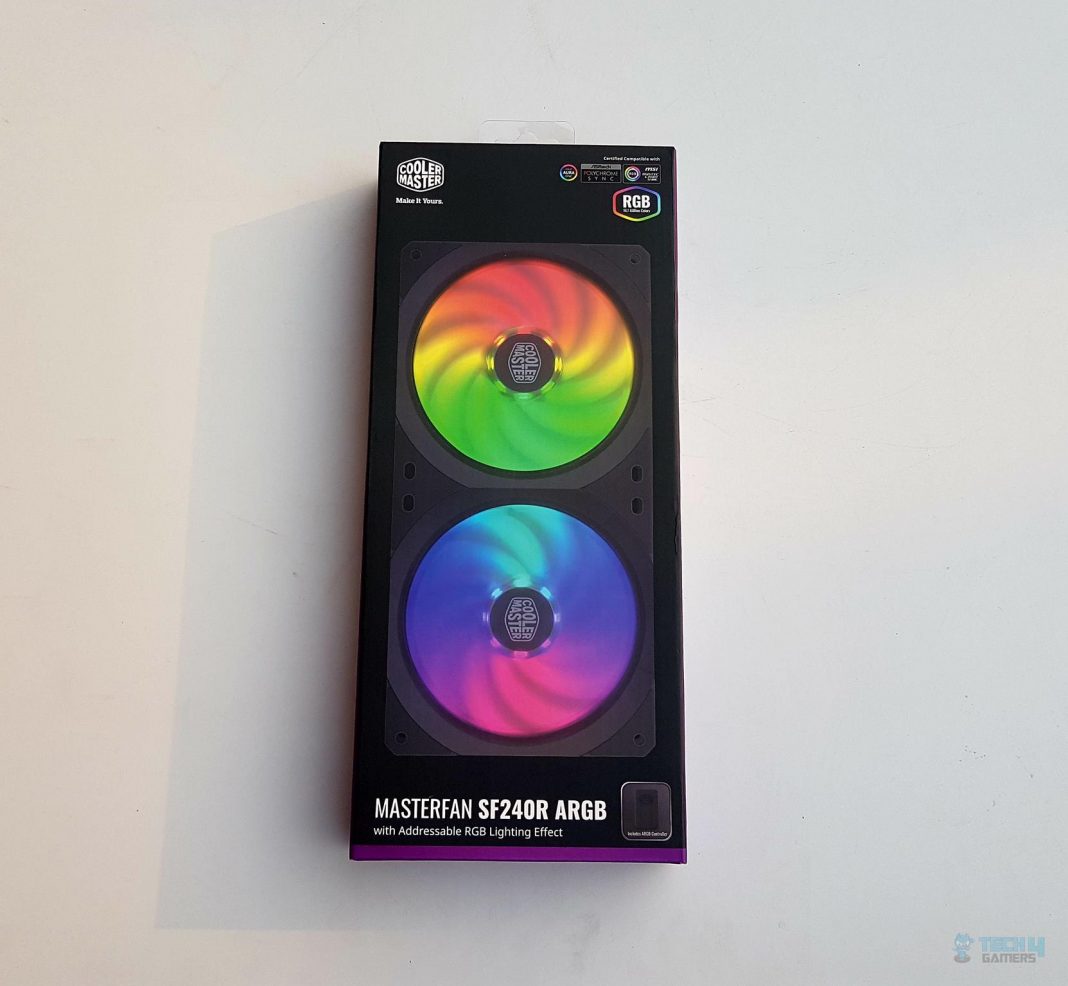 Cooler Master MasterFan SF240R ARGB Integrated 120mm X 2 PC Cooling Case Fan With Addressable