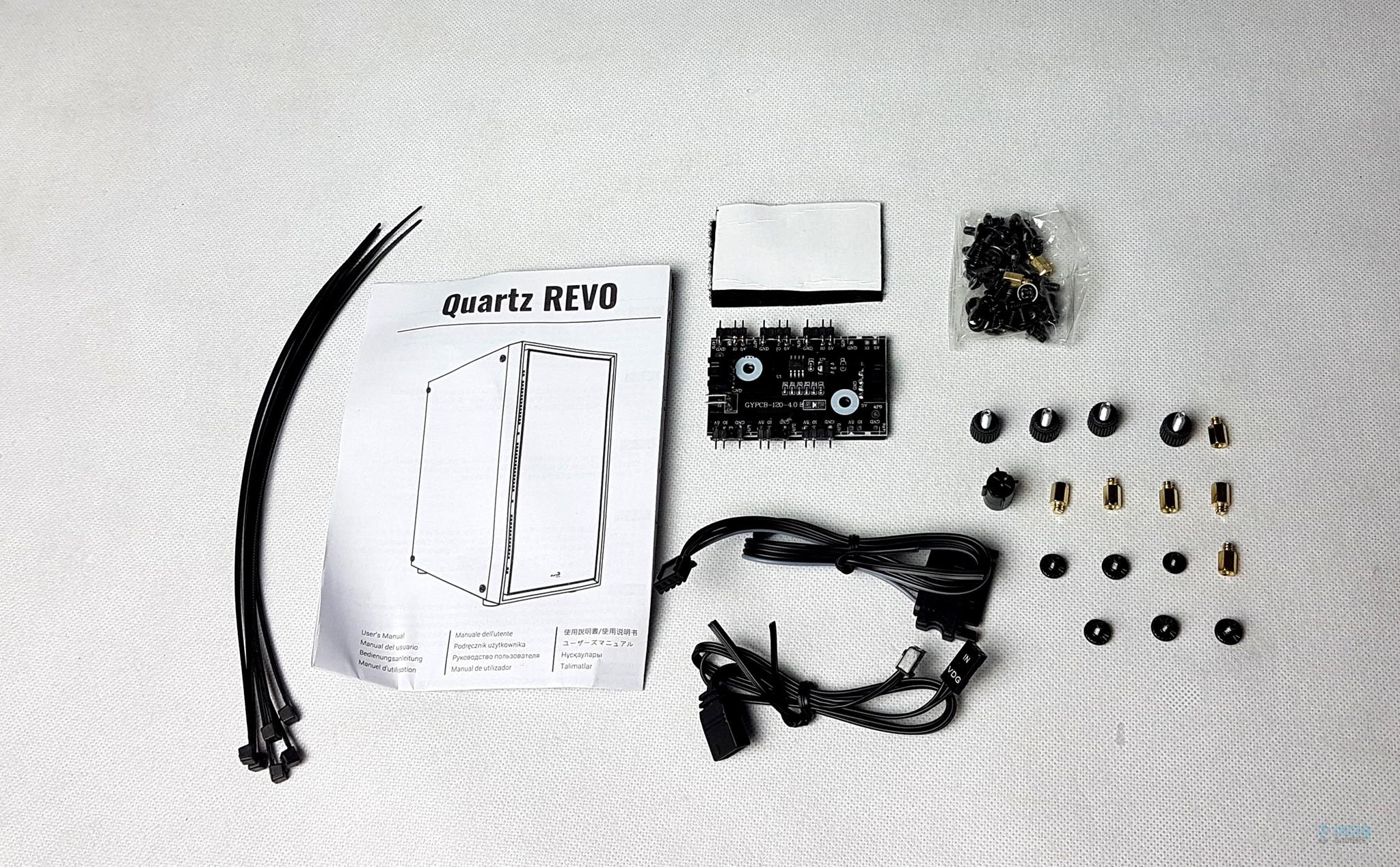  Aerocool Quartz Revo RGB Mid-Tower Chassis — Accessories