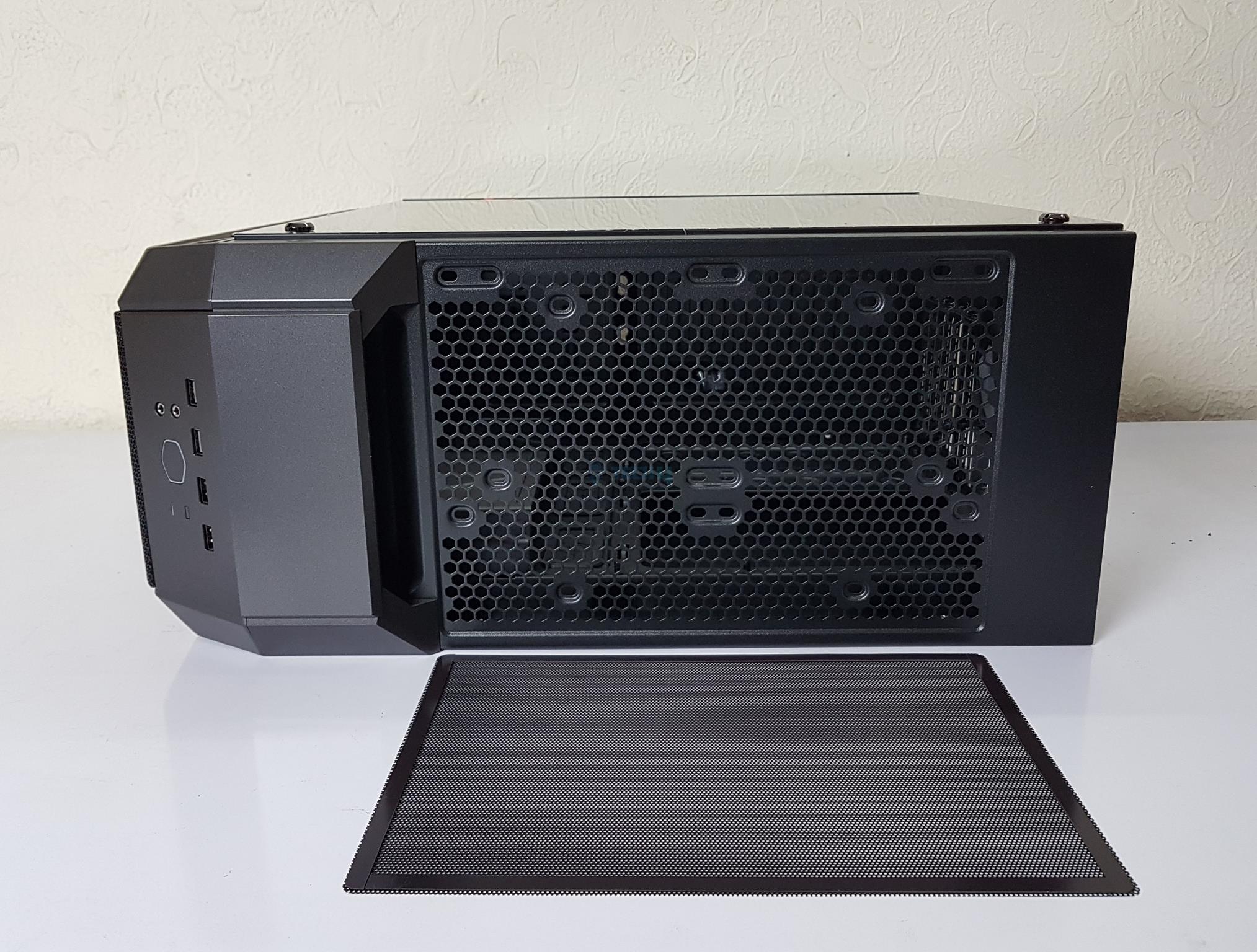 cooler master case h500 top side of the chassis 