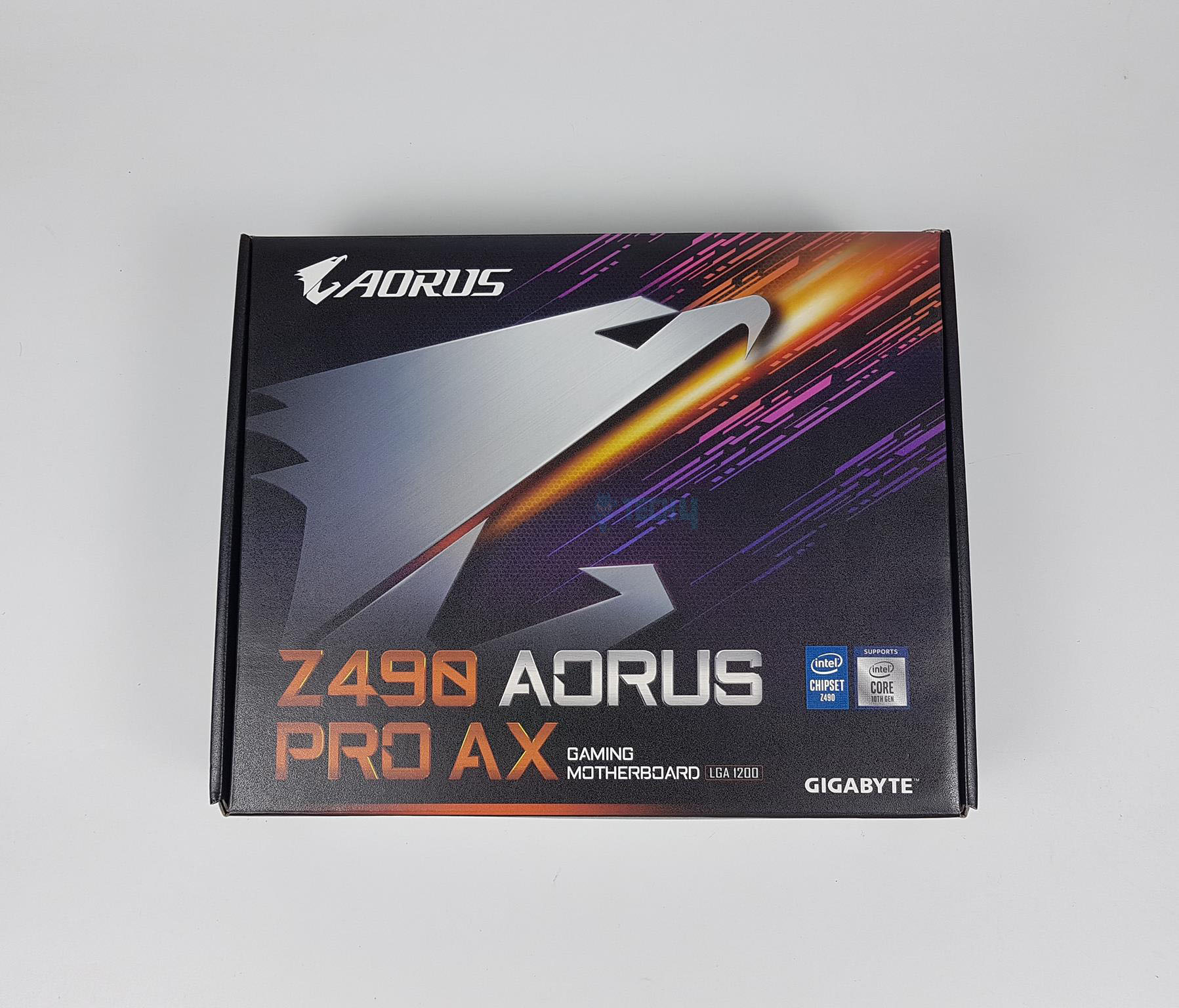 Z490 AORUS PRO AX Packaging and Unboxing