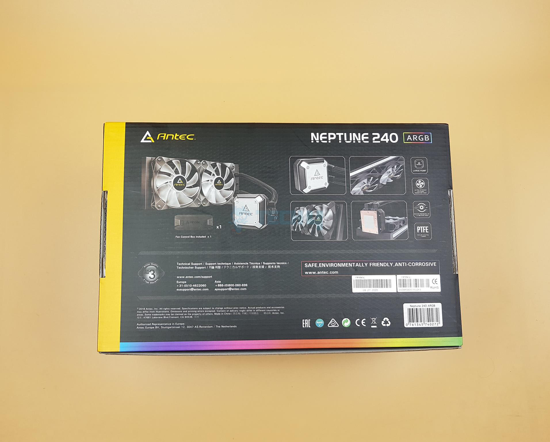  Neptune 240 ARGB Packaging back