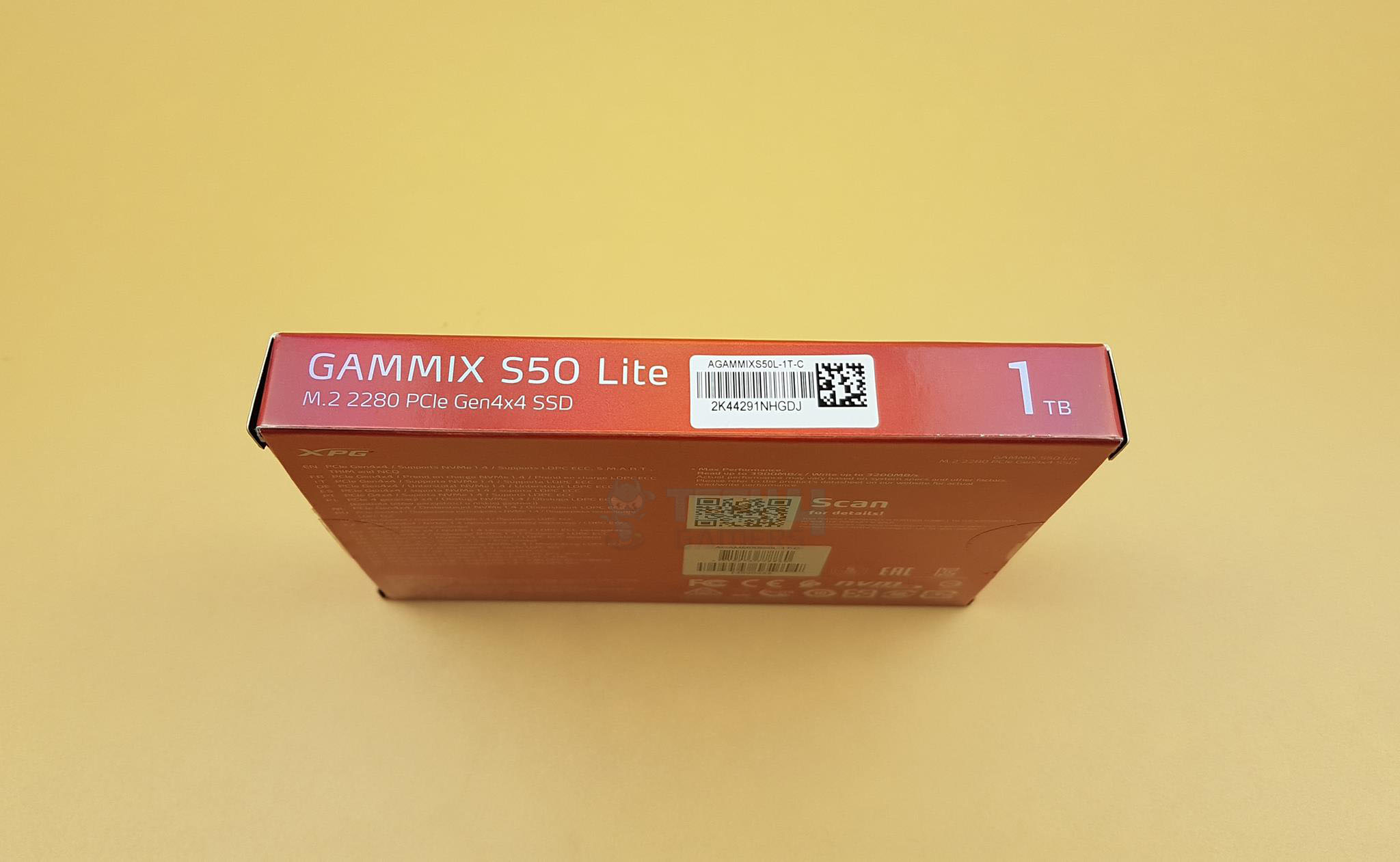 xpg gammix s50 lite Side Packaging 