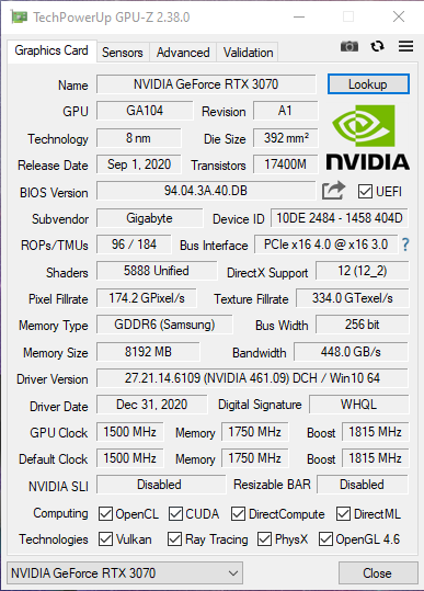 GPU-Z Screenshot