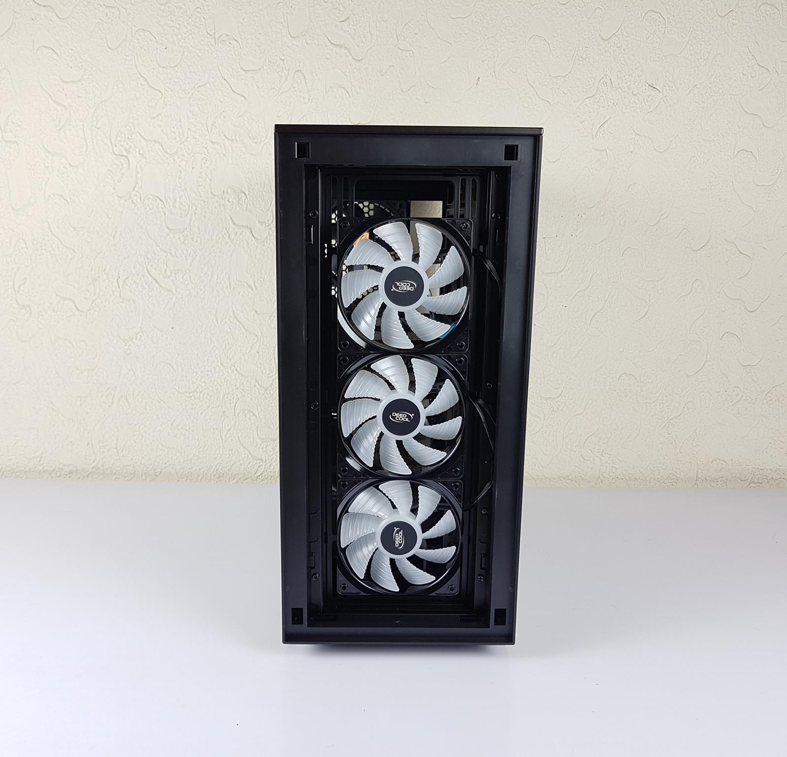 DeepCool MATREXX 70 ADD-RGB 3F — Removing the front glass panel