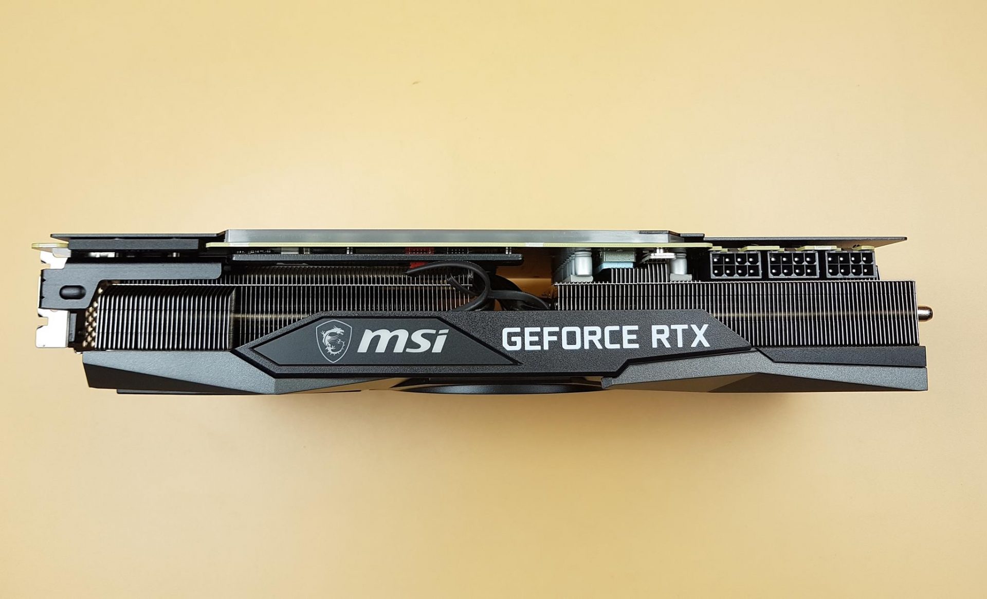 The heatsink of the MSI GeForce RTX 3090