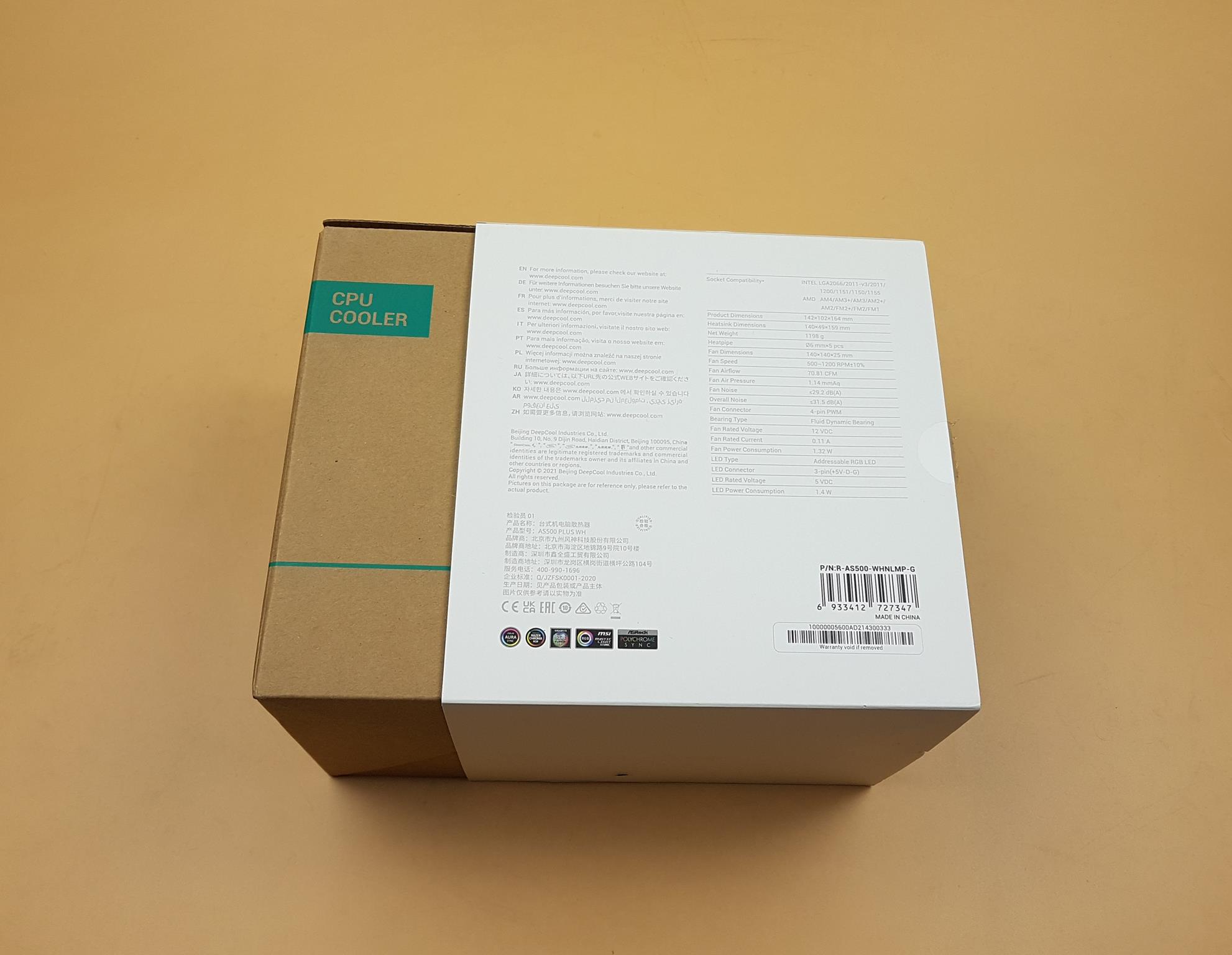 DeepCool AS500 Plus Box