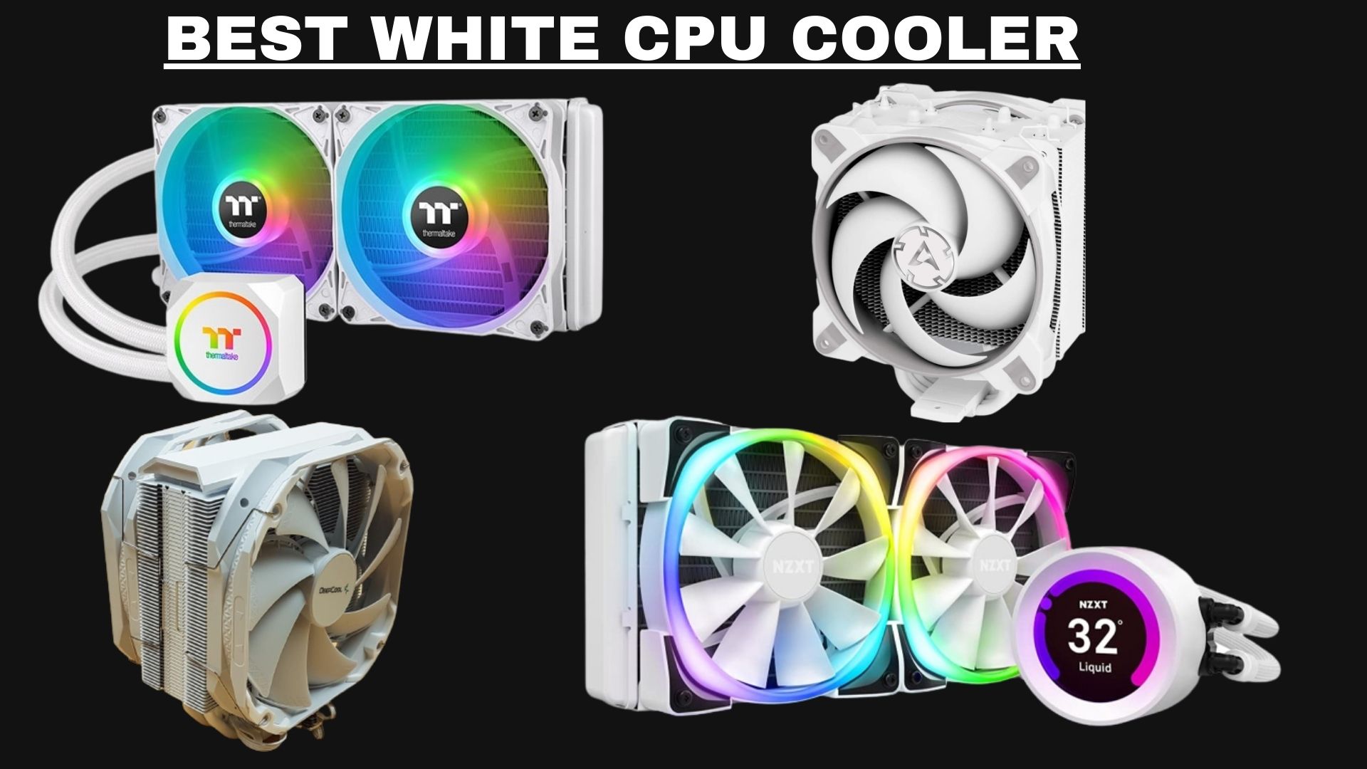 Rettsmedicin lån jage Best White CPU Coolers In 2023 - Tech4Gamers