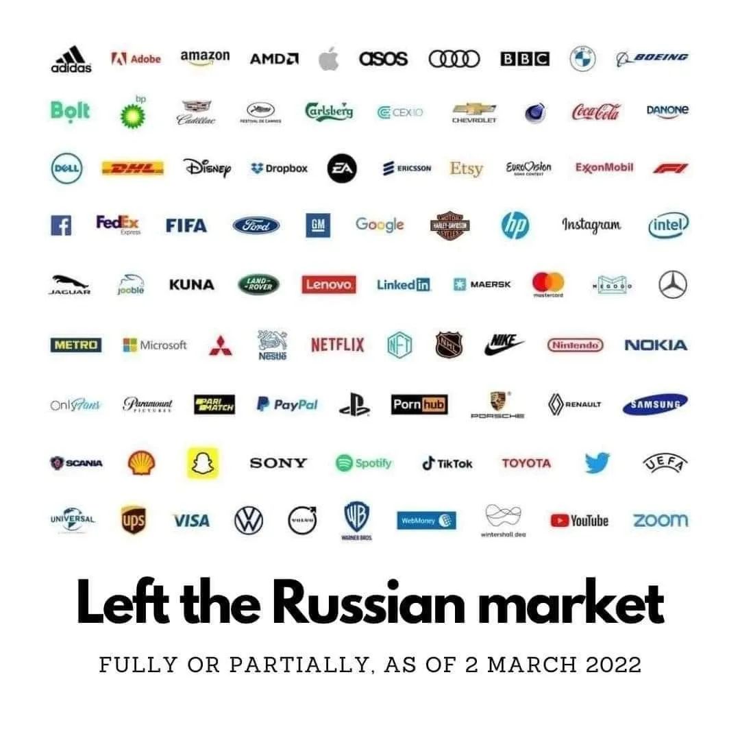 Companies Leaving Russia