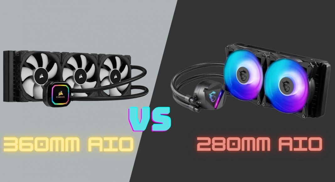 360mm AIO vs 280mm AIO