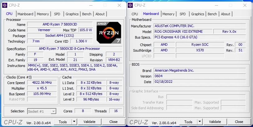 4.8GHz Ryzen 7 5800X3D Overclock