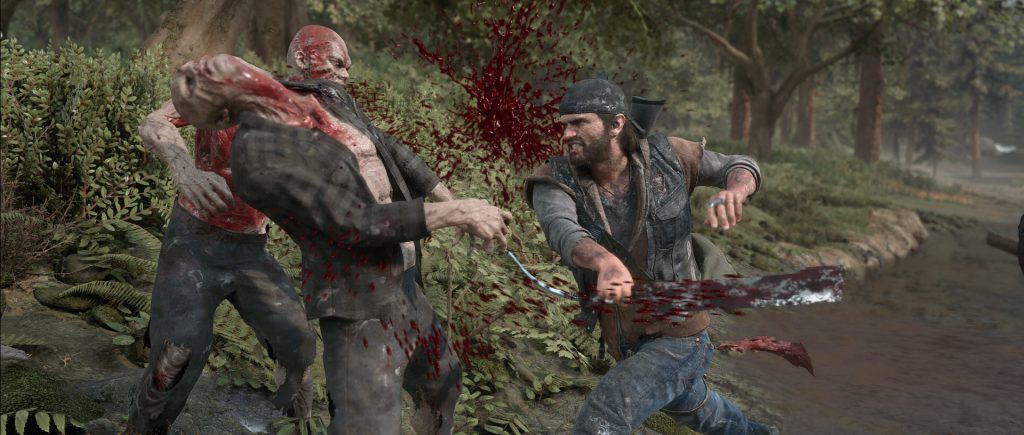 Days Gone zombies getting slashed by manchette 