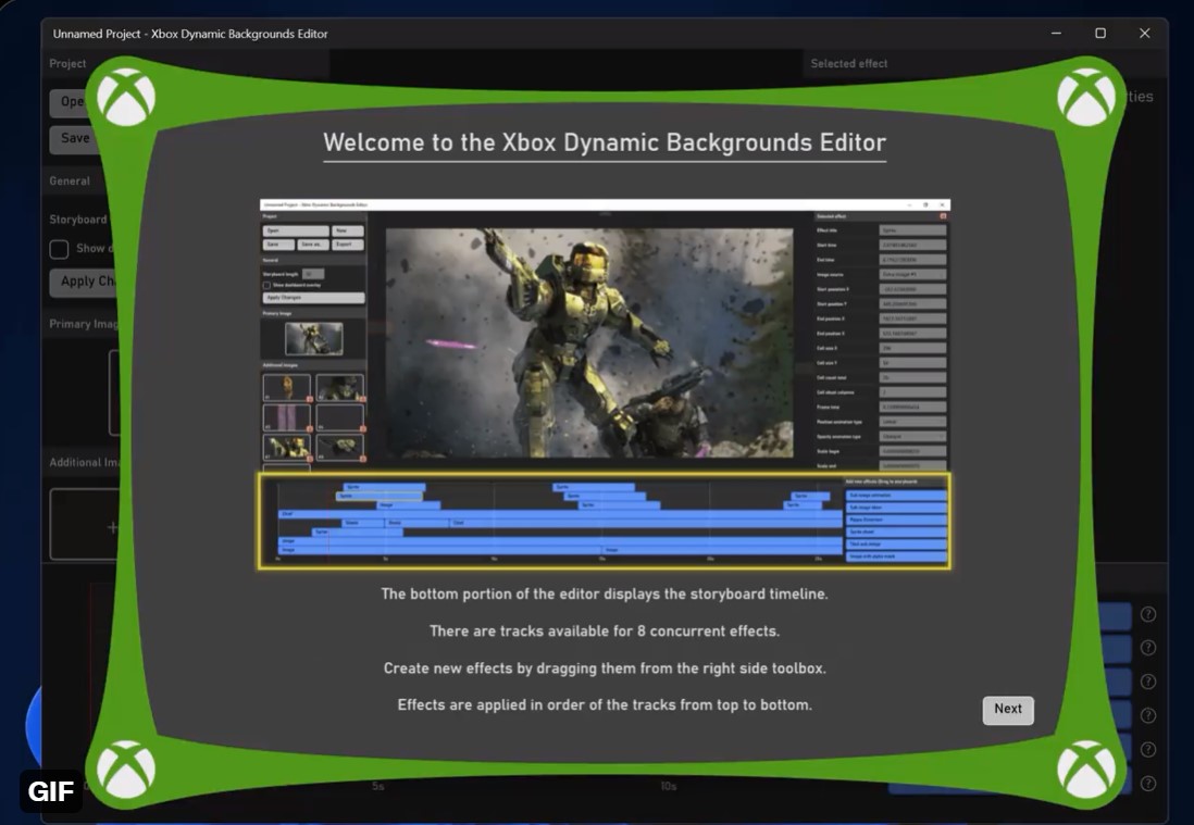 Xbox Dynamic Background Editor