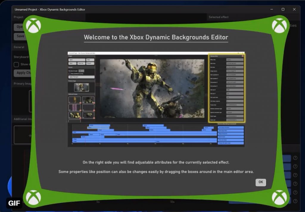 Xbox Dynamic Background Editor