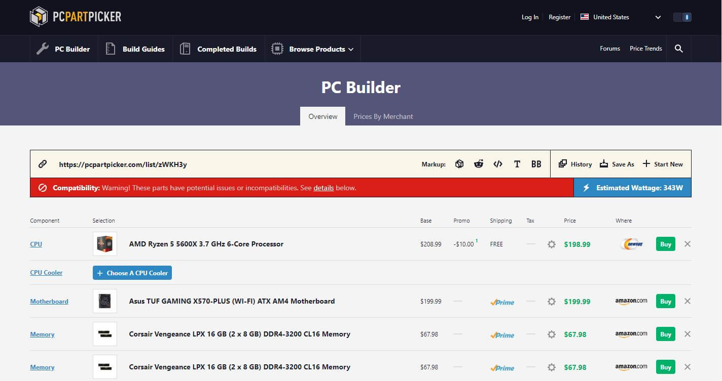 Warning About Compatiblity Issue In Your Specs 