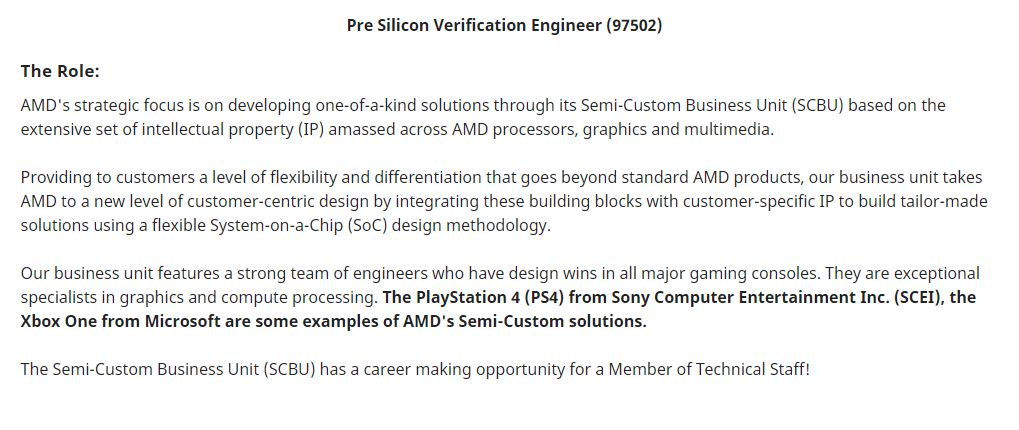 AMD Job Listing