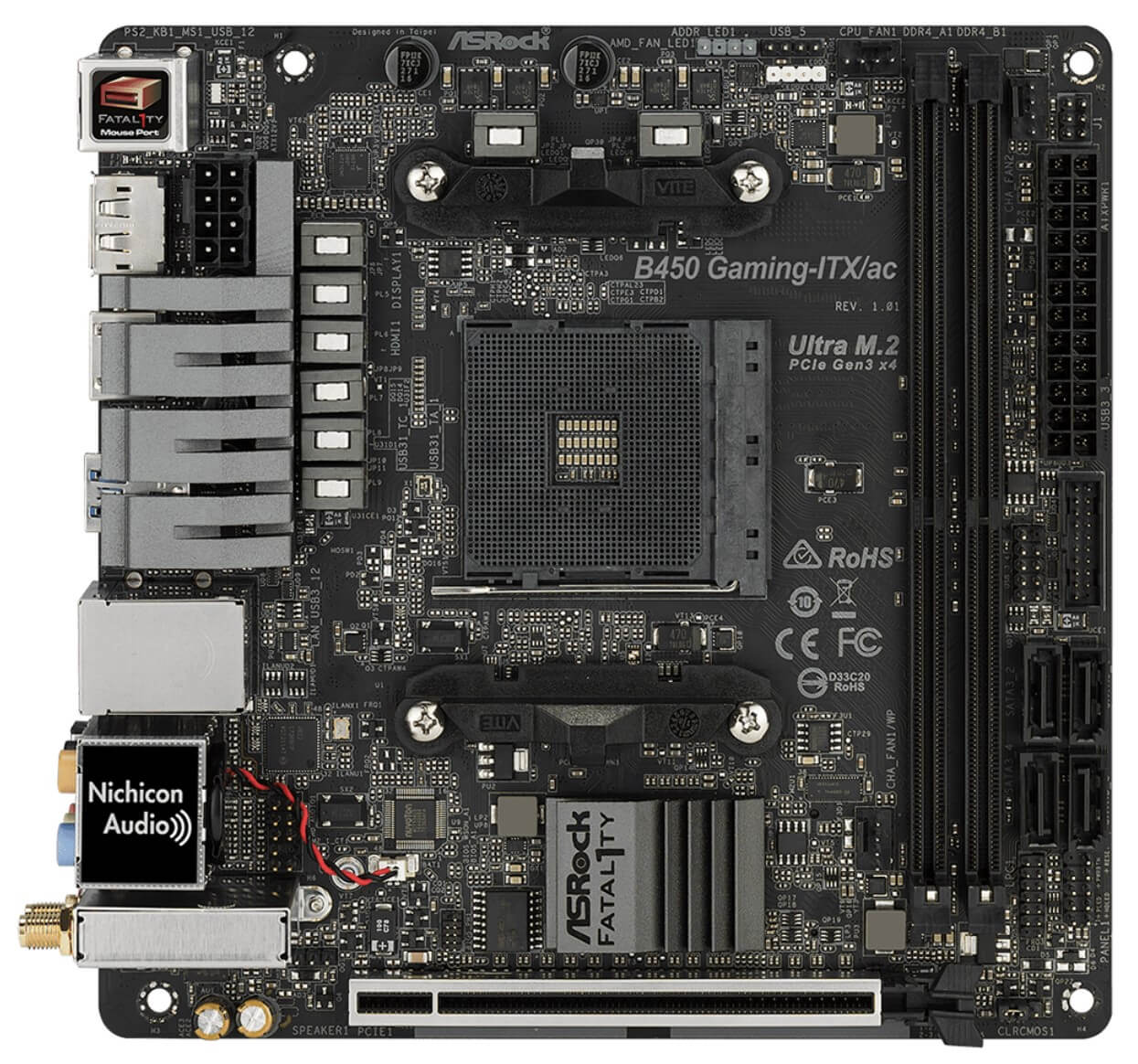 ASRock Fatal1ty B450 Gaming ITX/AC