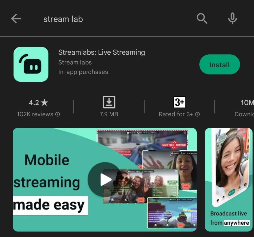 Installing Streamlabs for streaming switch without capture card.