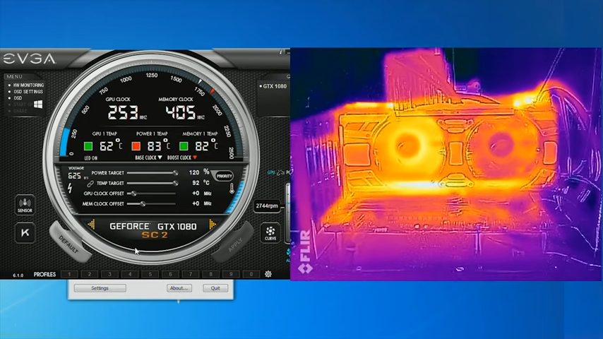 Temperature of a GPU