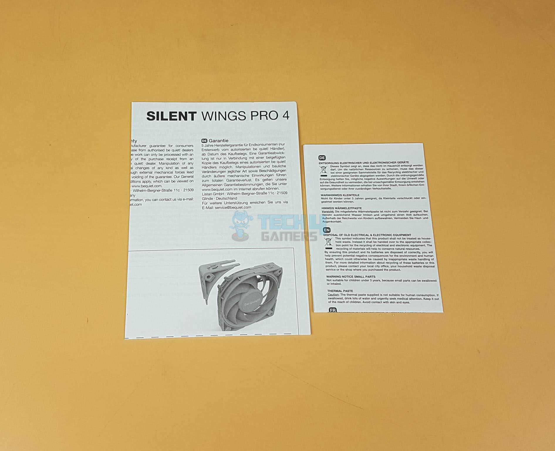 be quiet! Silent Wings Pro 4 Manual