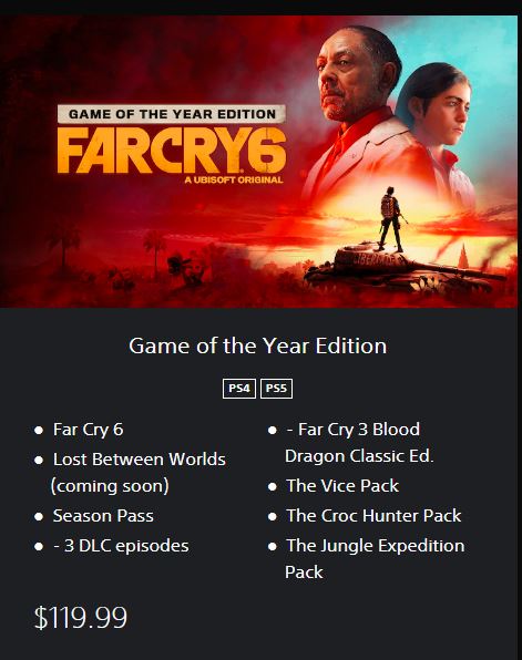  Far Cry 6 Game Of The Year Edition