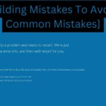 PC Building Mistakes To Avoid