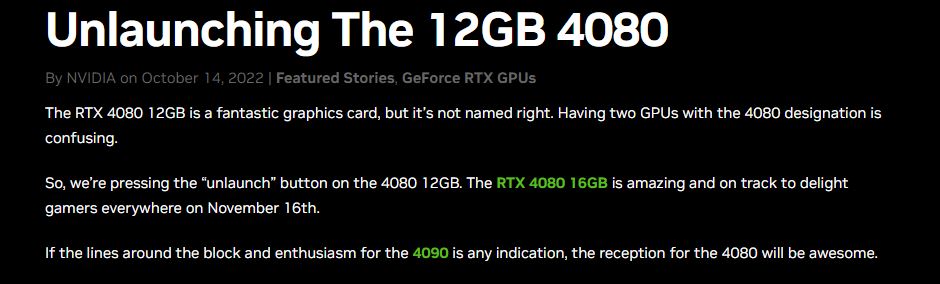 RTX 4080 12GB 