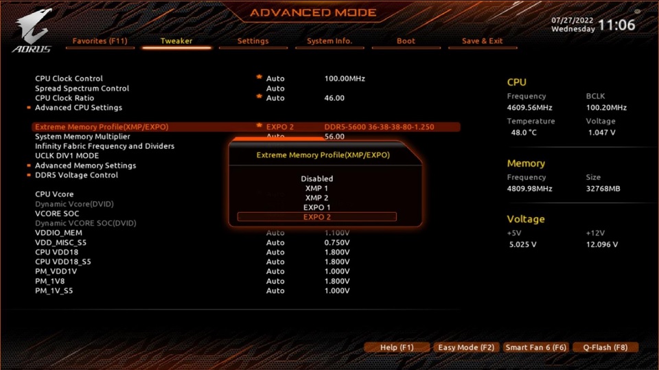 X670E AORUS MASTER - AMD EXPO