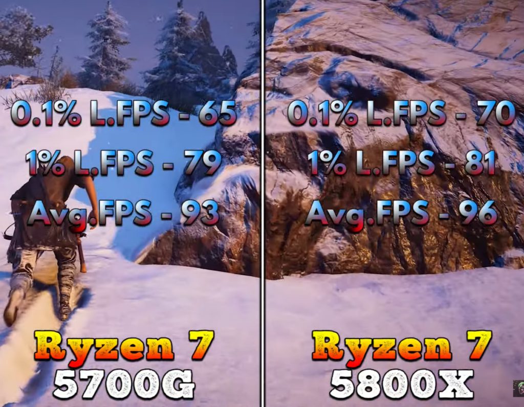 Ryzen 7 5800X Vs Ryzen 7 5700G [Benchmarks] - Tech4Gamers