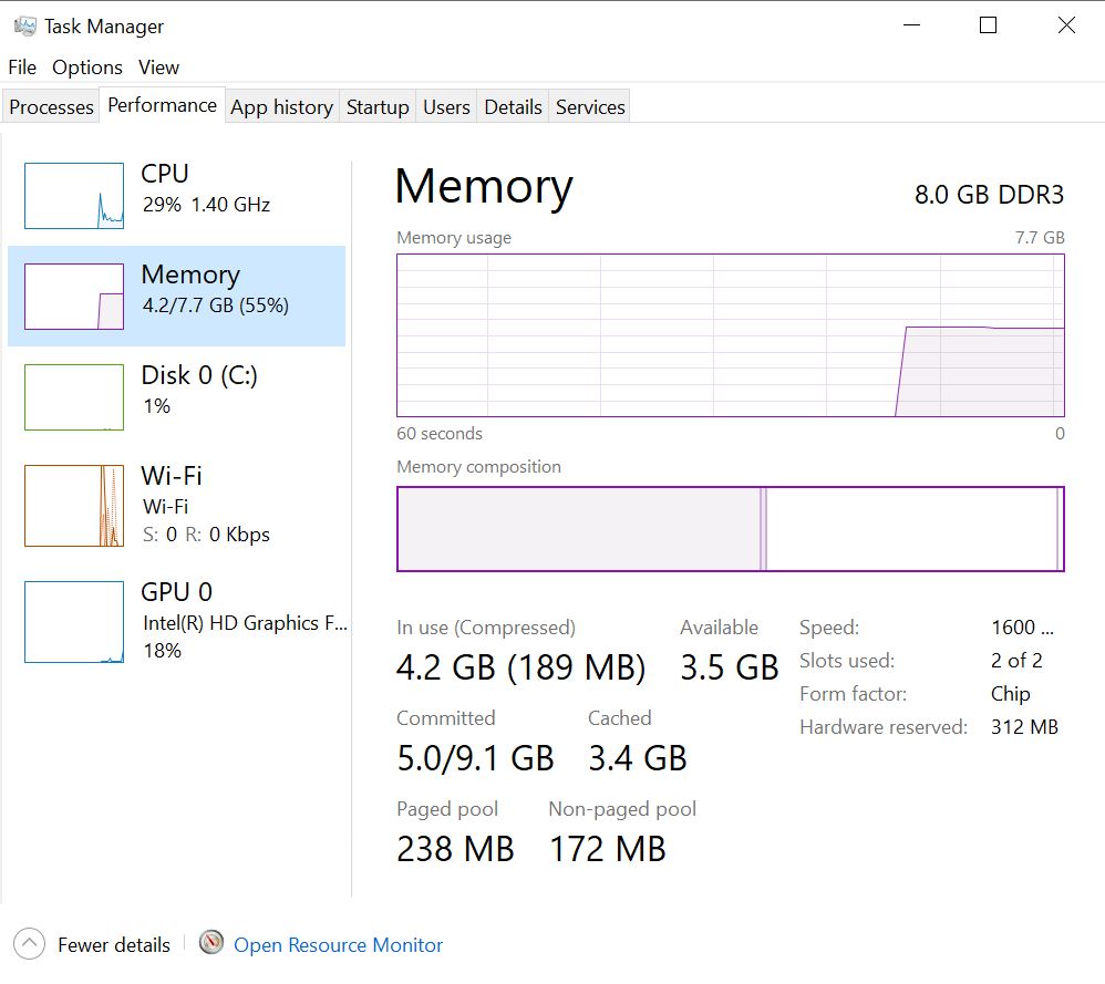 how to check pc specs through task manager