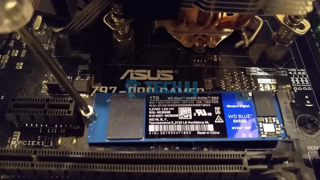 Image showing Securing SSD with Screw 