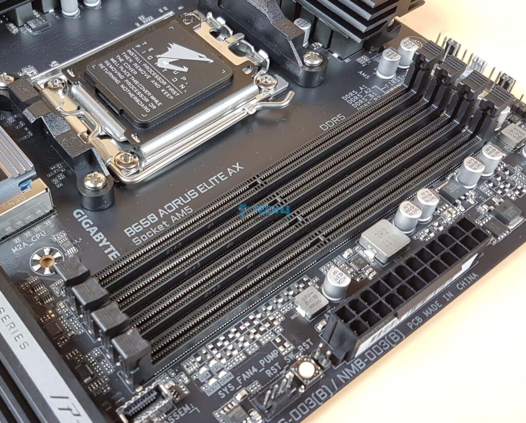 DIMM Slots On Motherboard (Image by Tech4Gamers)
