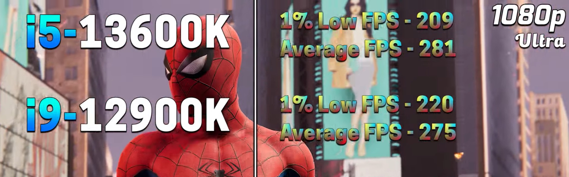 Marvel's Spiderman remastered 1080p benchmark