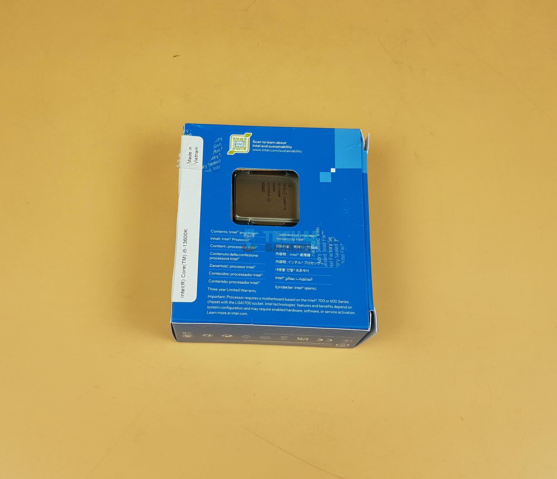 Core i5-13600K Backside of Box