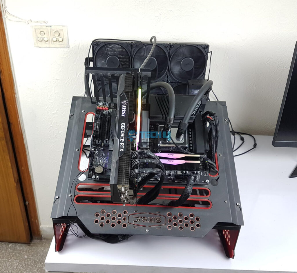 Our testing rig for the Core i5-13600K
