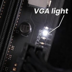 white light on asus motherboard meaning