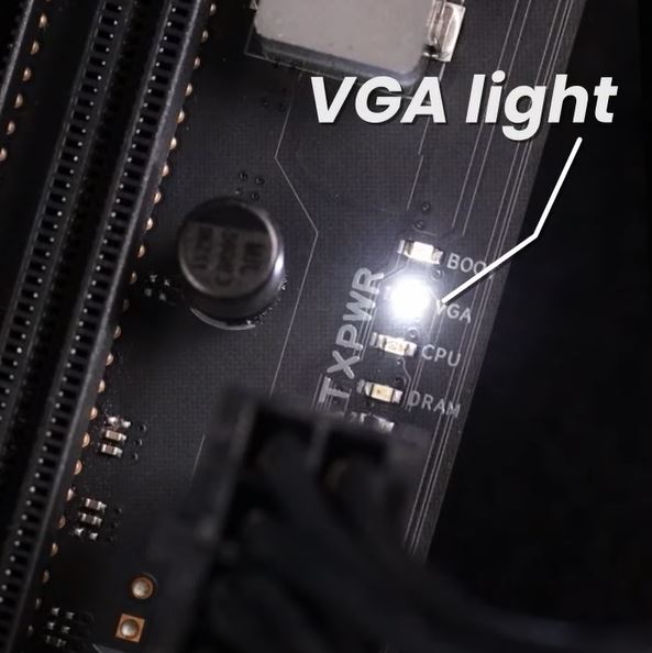 a white VGA light