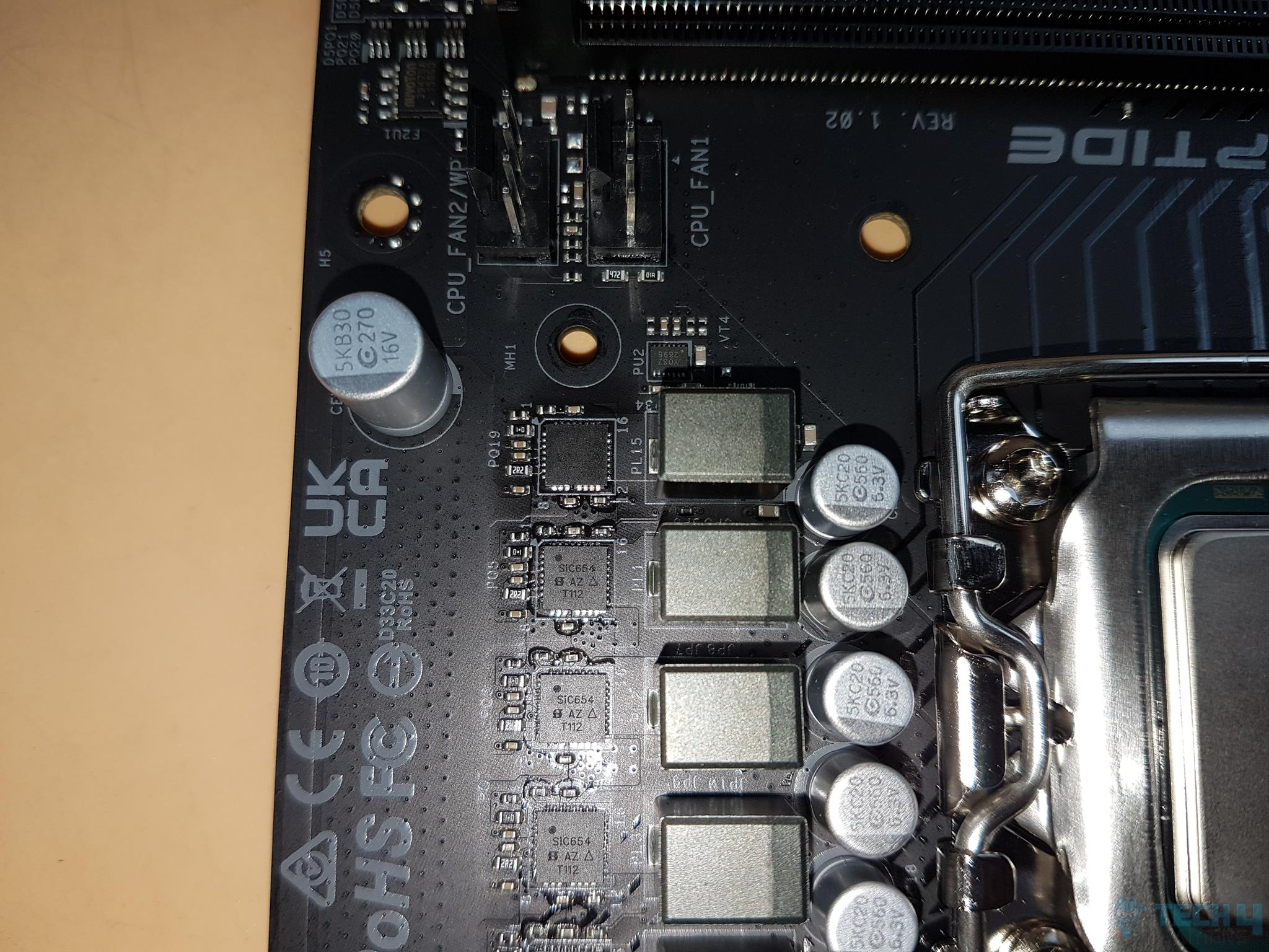 ASRock Z790 PG Riptide — Closer look at the phases