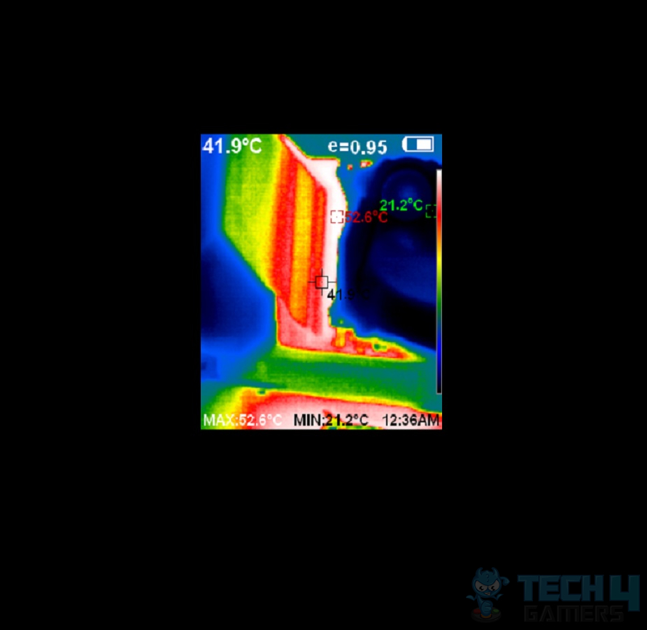 ASRock Z790 PG Riptide — MOSFETs thermal imaging