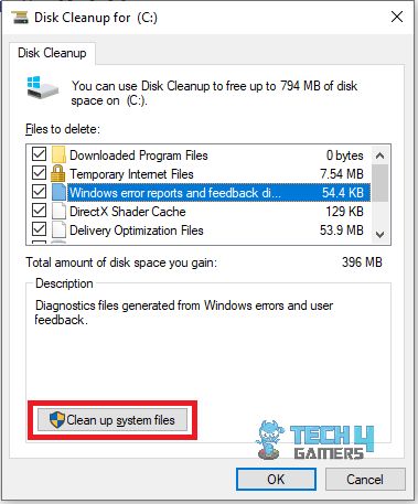 Clean Up System Files in Windows 11