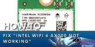 Intel WiFi 6 AX200 not working