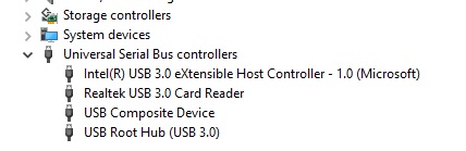 Universal Serial Bus controller drivers