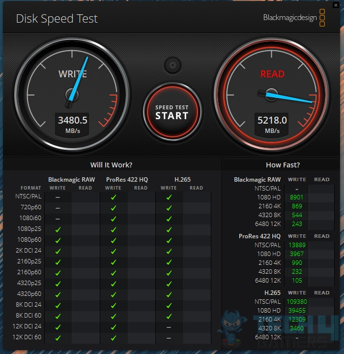 WD Black SN850 500GB NVMe — Black Magic test