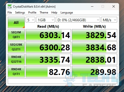 WD Black SN850 500GB NVMe — CrystalDiskMark Random 4K Q32 Test
