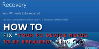 Your PC Device Needs To Be Repaired