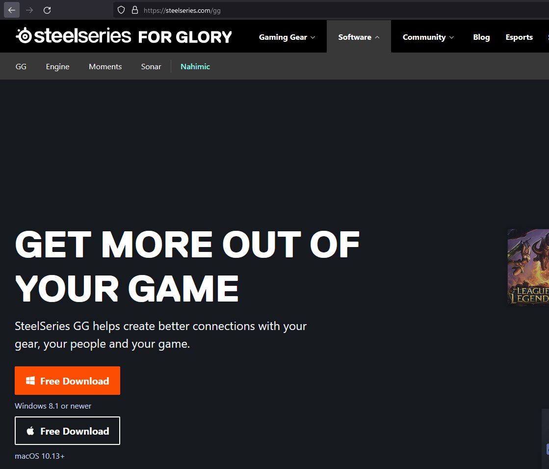 SteelSeries GG Software Download