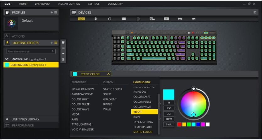 Corsair Keyboard Color Change