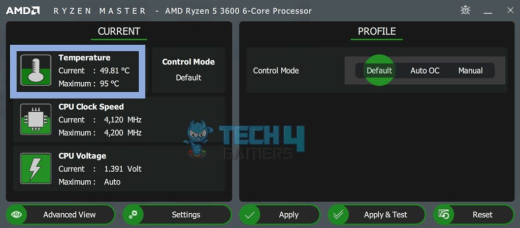 Temperature control with CPU coolers